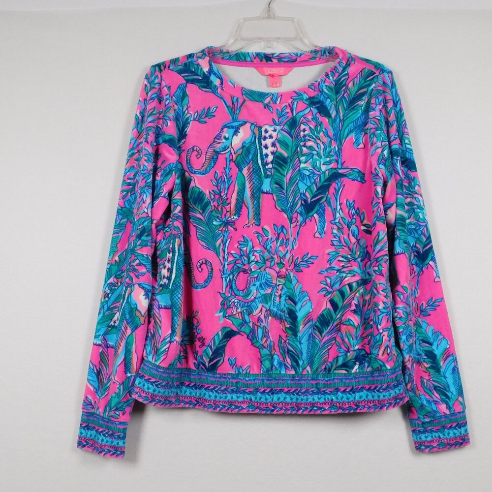 Lilly Pulitzer Rami Velour Sweatshirt M NWT